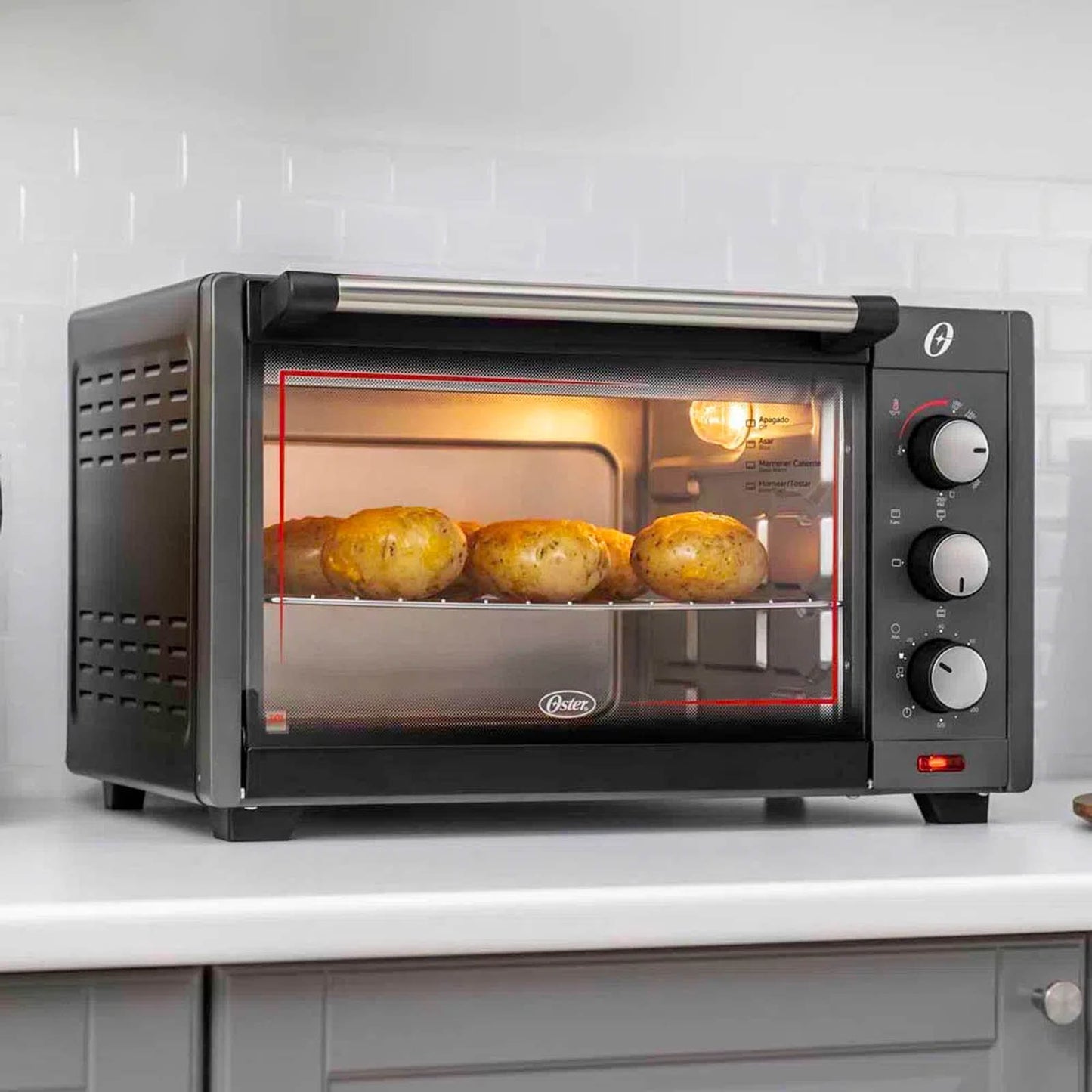 Horno Tostador Eléctrico Oster 30 Litros Gris TSSTTV7030