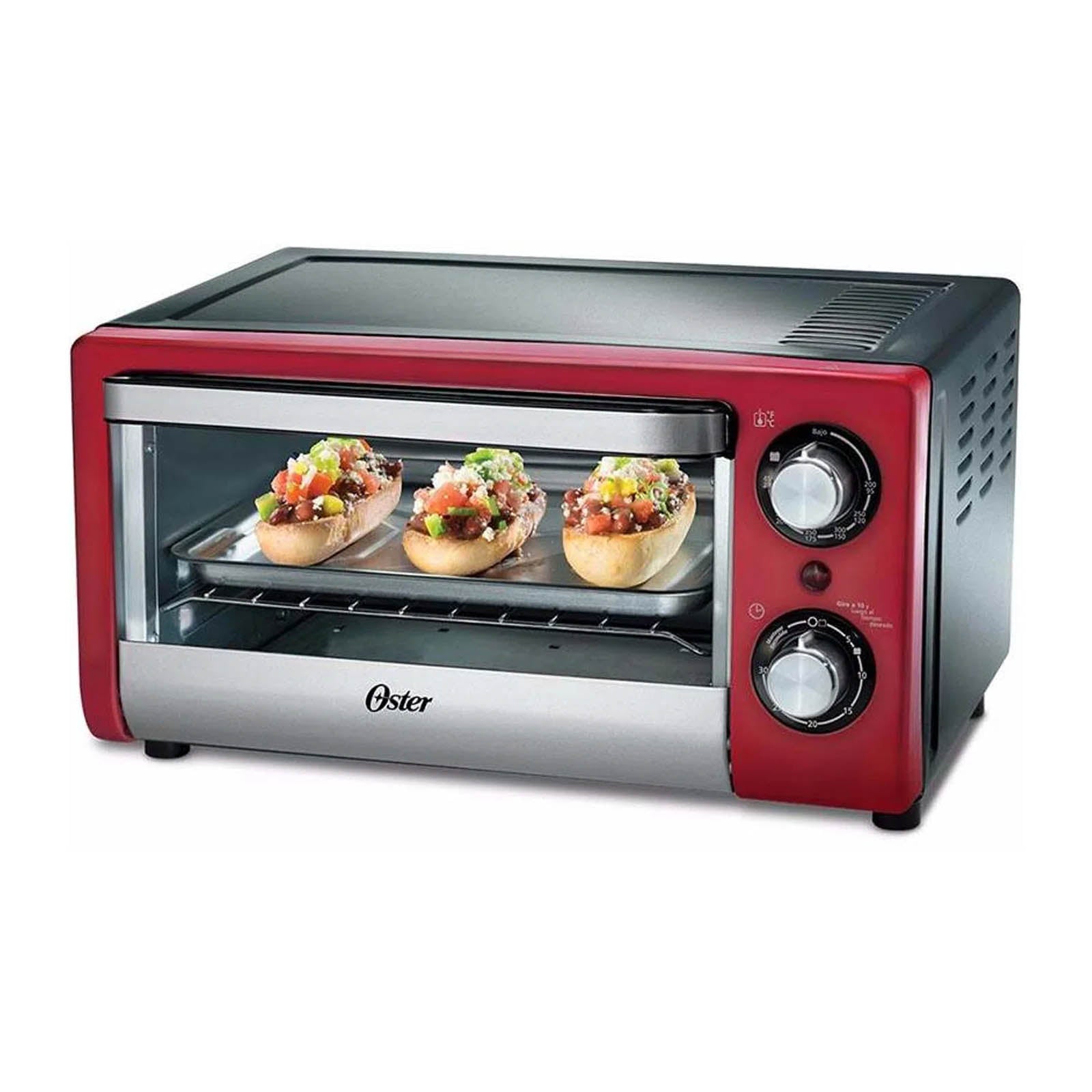 Horno Tostador Oster 10 Litros Rojo TSSTTV10LTR – Mega Audio