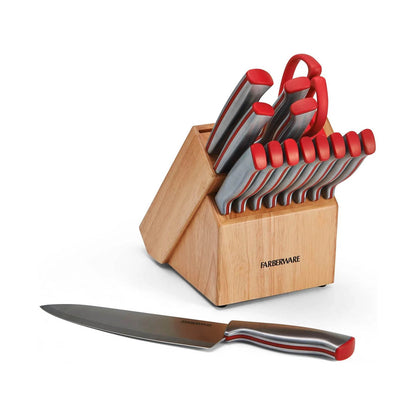 Juego de Cuchillos Farberware 15 Piezas con Afilador Integrado 84882