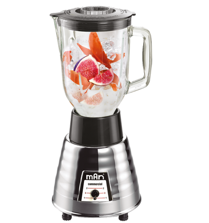 Licuadora con Vaso de Vidrio 1.5 Litros 2 Velocidades Man LMV202