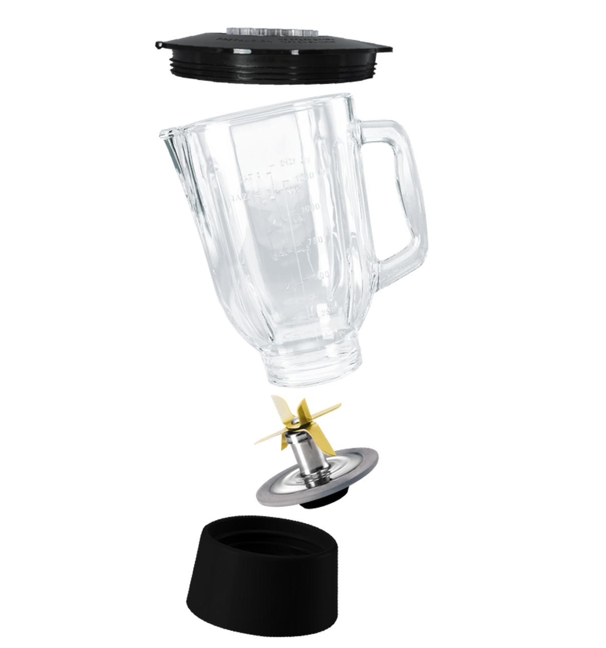Licuadora con Vaso de Vidrio 1.5 Litros 2 Velocidades Man LMV202