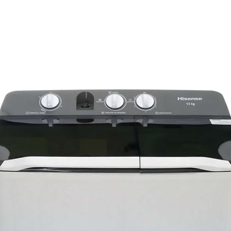Lavadora Semiautomática Doble Tina 13 Kilos Hisense WSA1302P