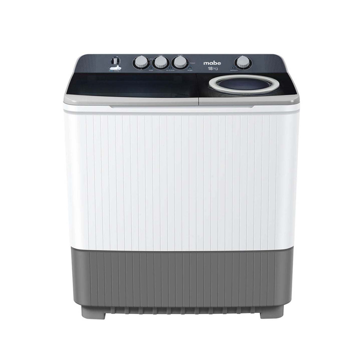 Lavadora Doble Tina Semiautomática 18 Kilos Mabe LMDX8124PBAB0