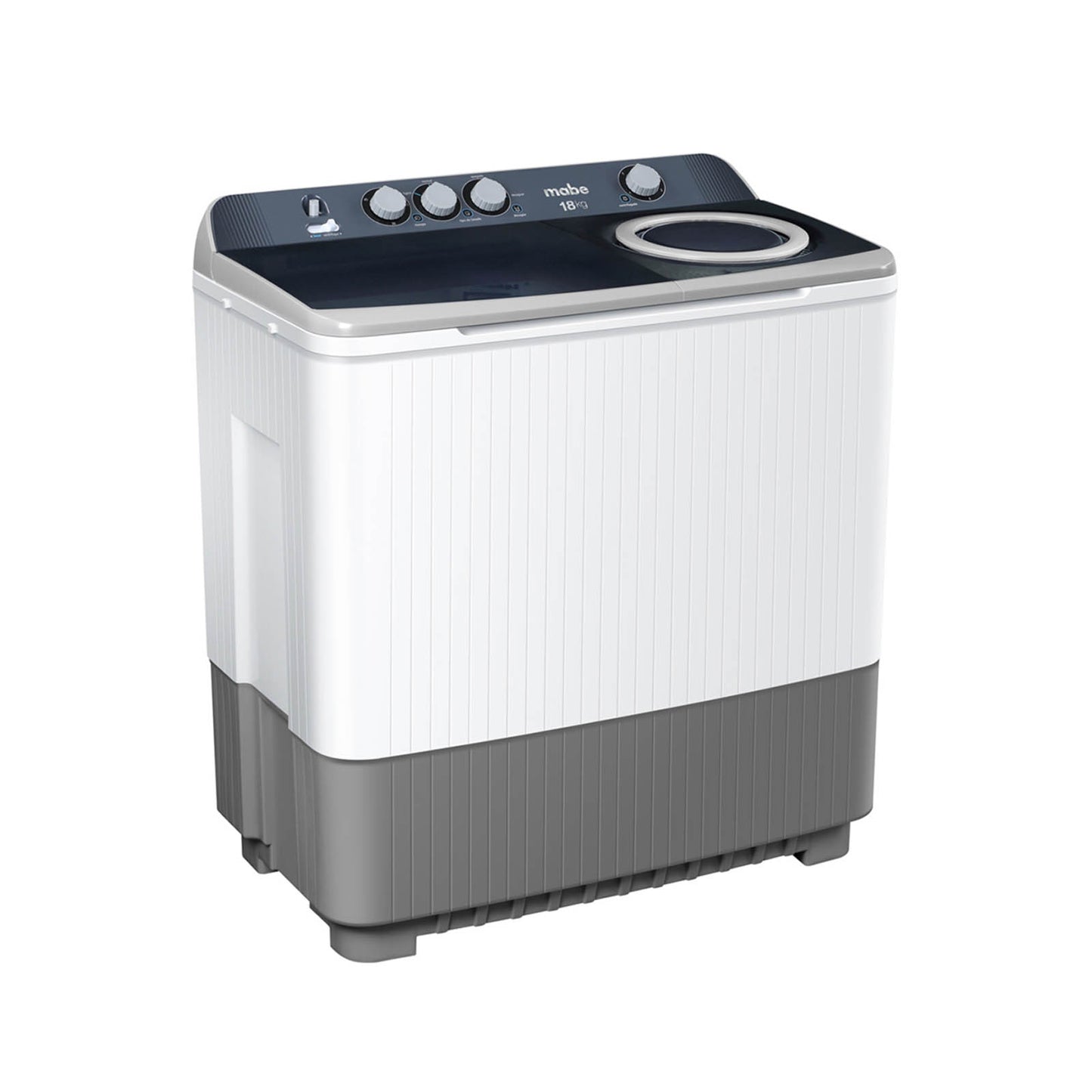 Lavadora Doble Tina Semiautomática 18 Kilos Mabe LMDX8124PBAB0