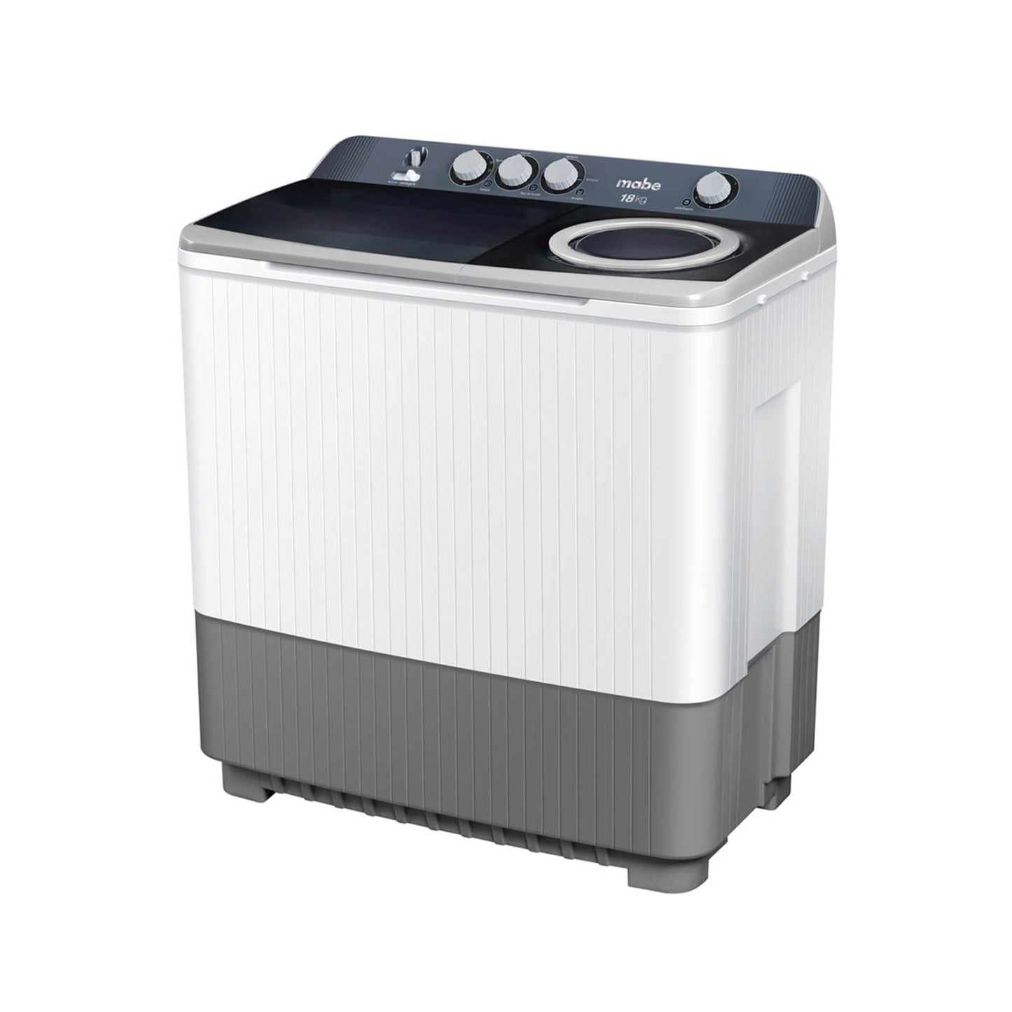 Lavadora Doble Tina Semiautomática 18 Kilos Mabe LMDX8124PBAB0