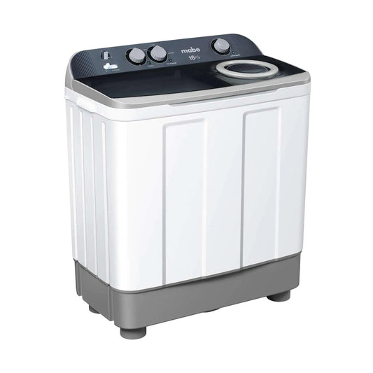 Lavadora Doble Tina Semiautomática 16 Kilos Mabe LMDX6123PBAB0
