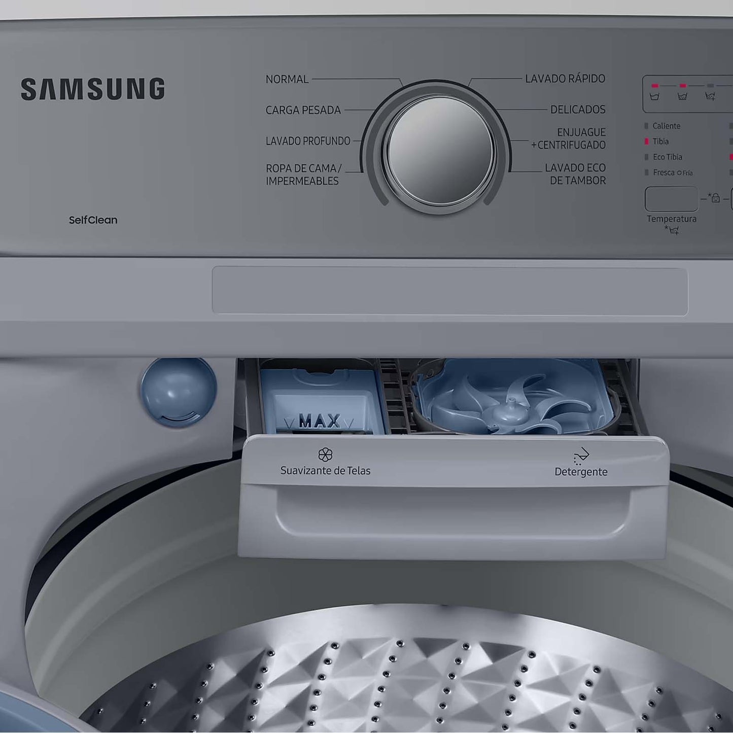Lavadora Samsung 20 Kilos BubbleStorm Carga Superior WA20B3551GY