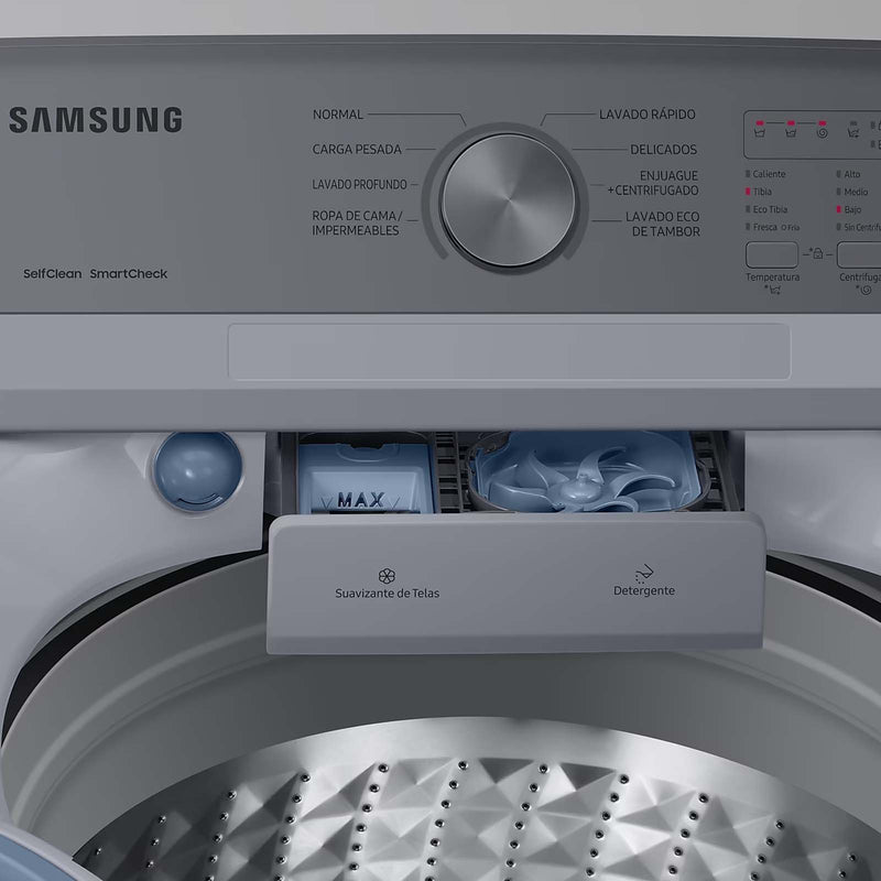 Lavadora Samsung 20 Kilos BubbleStorm Carga Superior WA20B3553GY
