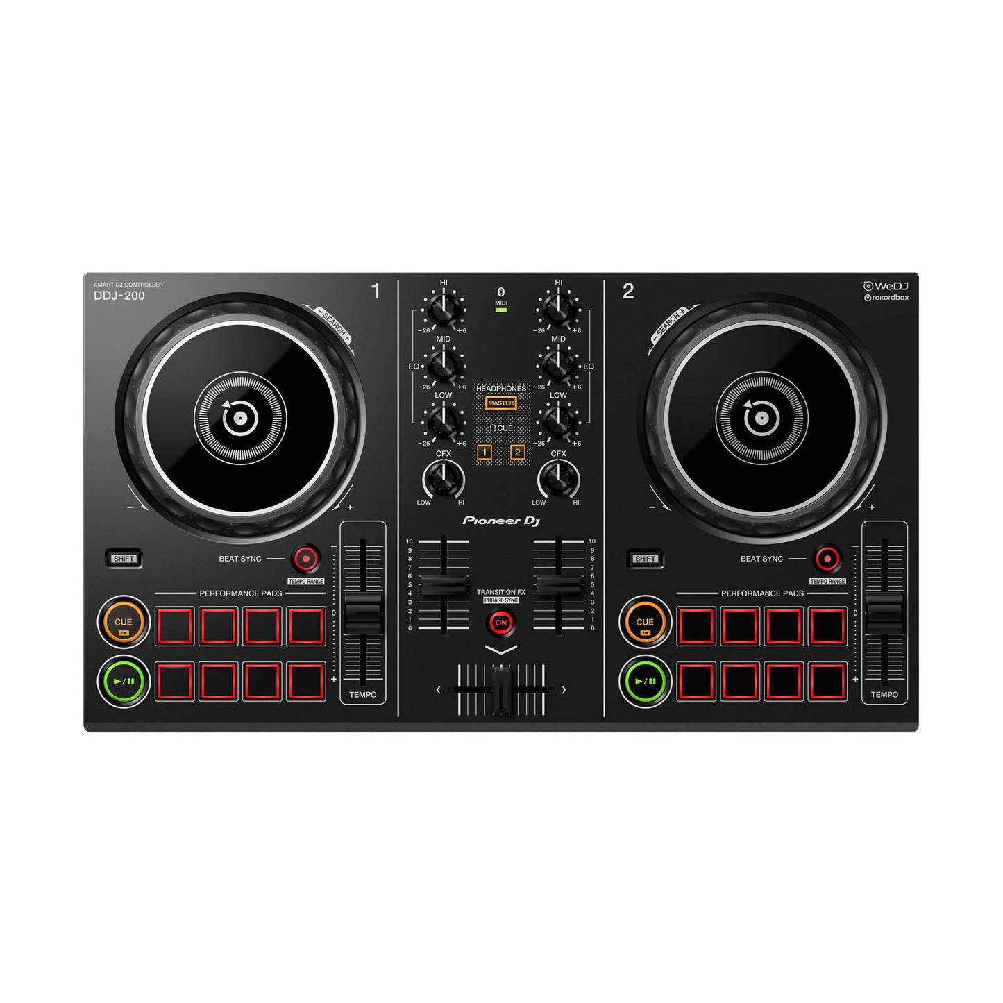 Controlador DJ Inteligente Pioneer 2 Canales DDJ-200