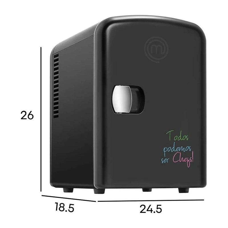 Mini Refrigerador Masterchef Draw-Erase 4 Litros Negro MK-F-4DE