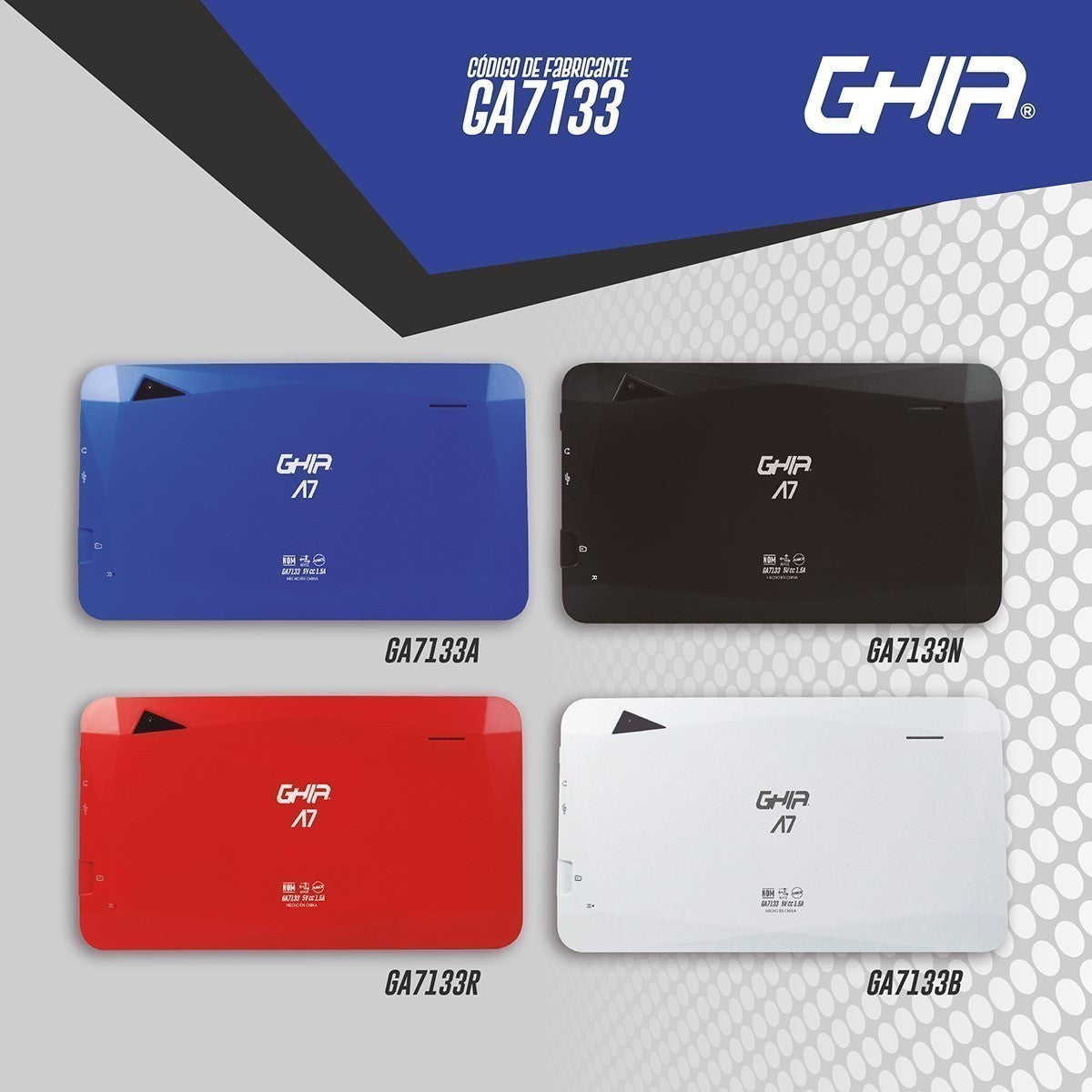 Tablet 7" Android 11 Go Edition 16Gb Almacenamiento 1Gb RAM Ghia NOTGHIA-337RO