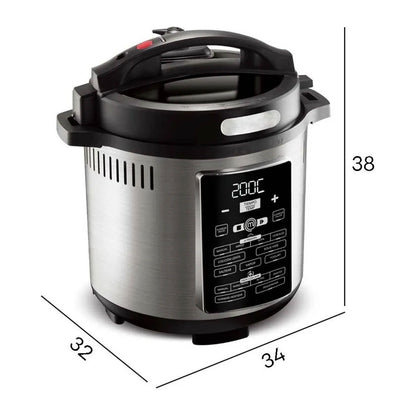 Olla Freidora de Aire Masterchef Multifuncion 5.6 Litros MK-AFP-6SV