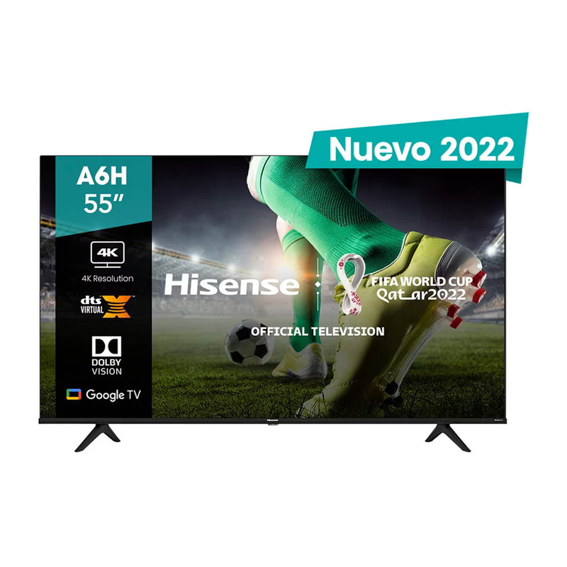 Pantalla 55 Pulgadas Hisense LED Android TV 4K Ultra HD 55A6H