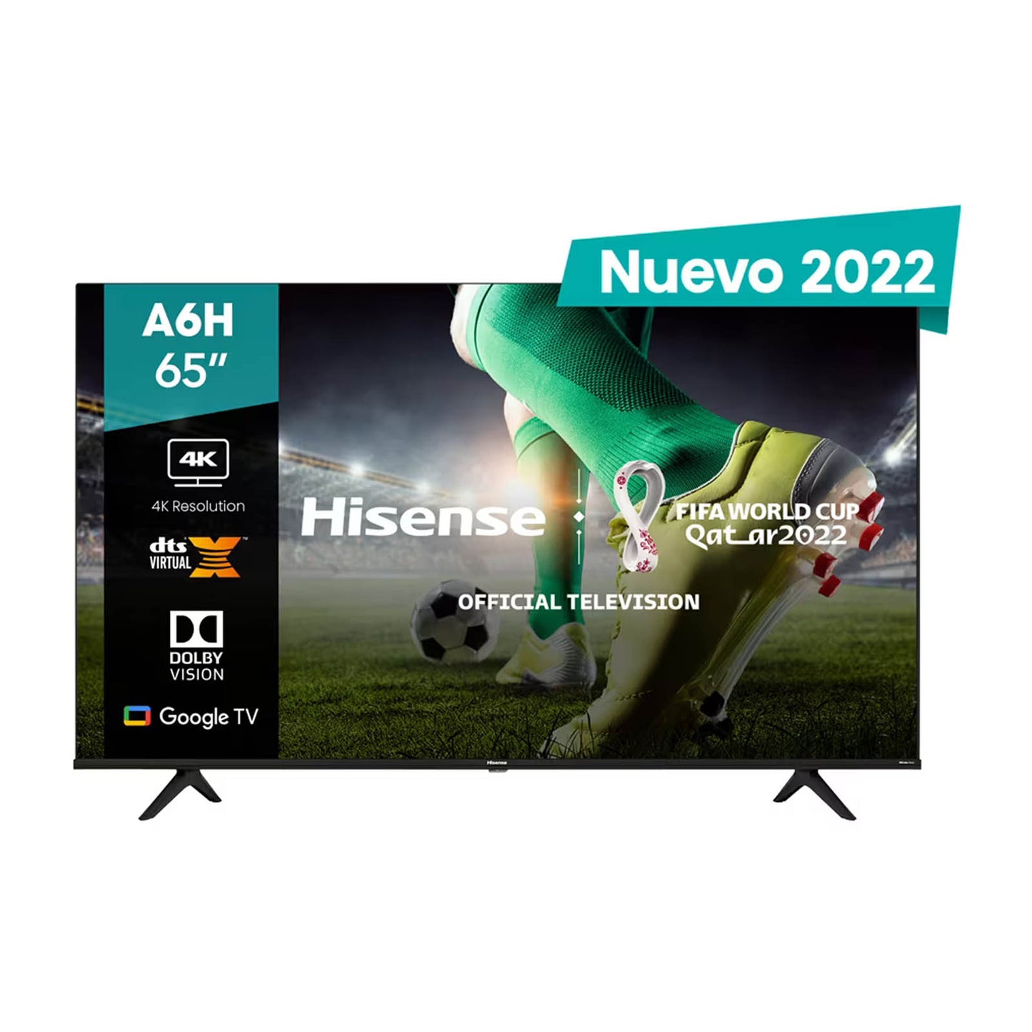 Televisión Pantalla 65 Pulgadas Hisense Google TV 4K UHD 65A6H