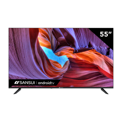 Televisión Pantalla 55 Pulgadas Sansui DLED Android TV 4K UHD SMX55V1UA