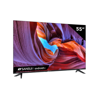 Televisión Pantalla 55 Pulgadas Sansui DLED Android TV 4K UHD SMX55V1UA