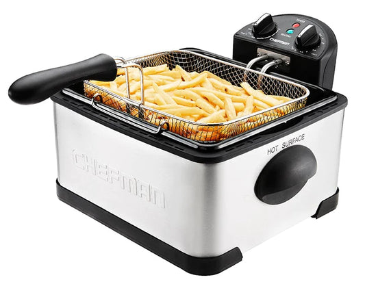 Freidora de Aceite Jumbo 4.5 Lts Chefman RJ-07-45-SS