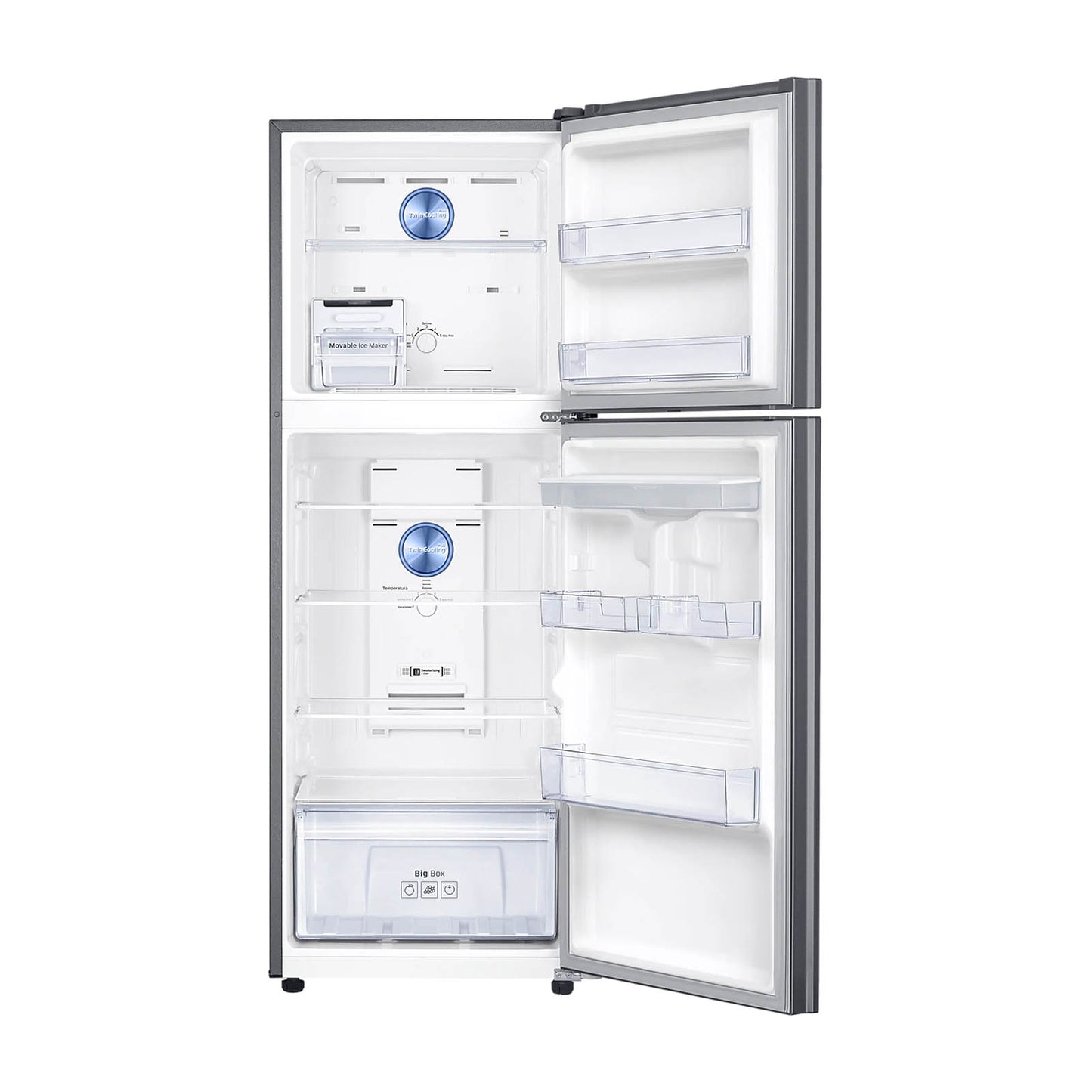 Refrigerador Samsung Top Mount 11 Pies Cúbicos con Despachador de Agua RT29A5710SL