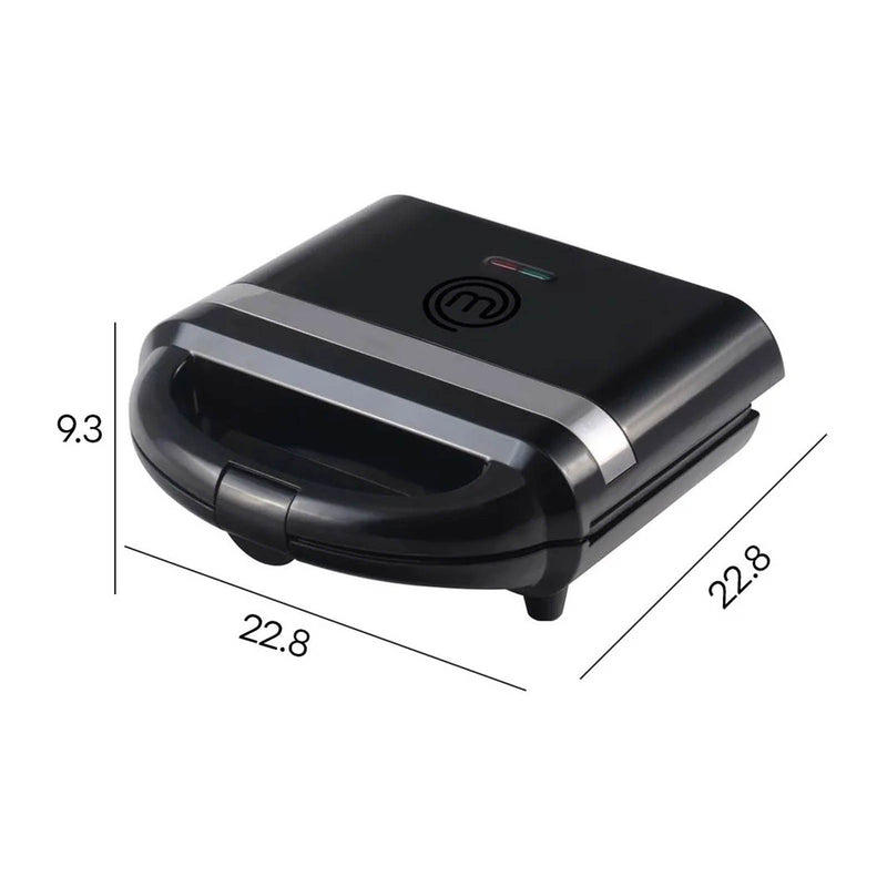 Sandwichera Premium MasterChef Power Ready 2 Rebanadas Negro MK-SM-BLACK